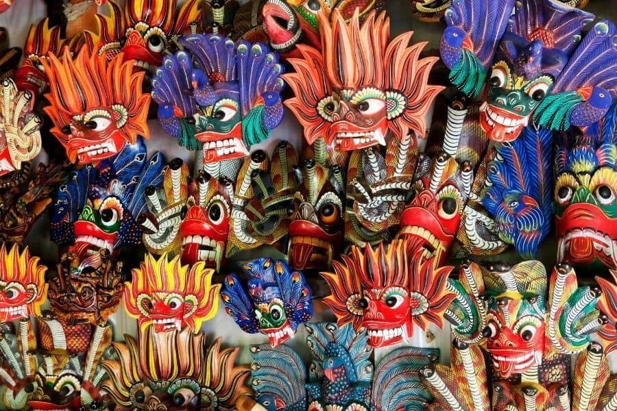 demon-masks-as-souvenirs-from-sri-lanka